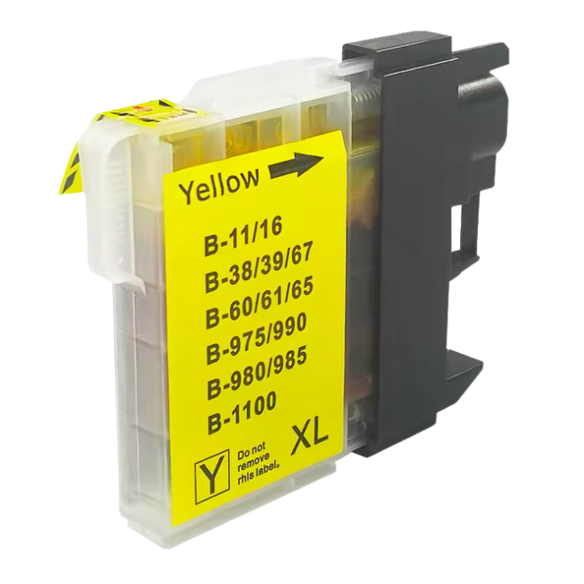 Tusz INQ LC1100 YELLOW do drukarek BROTHER LC980 / DCP167C / 387C / 535CN - zamiennik